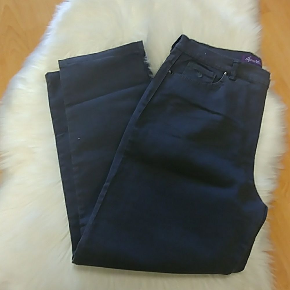 Gloria Vanderbilt Grey Amanda Jeans-#374